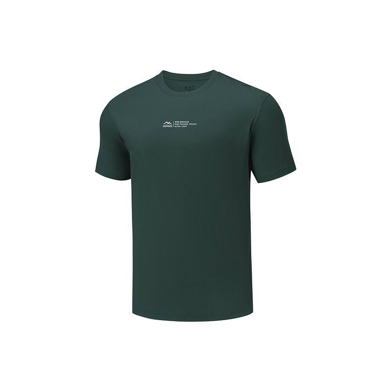 Skechers T Shirts Men's Oil Green 04WX Crew Neck Moderate