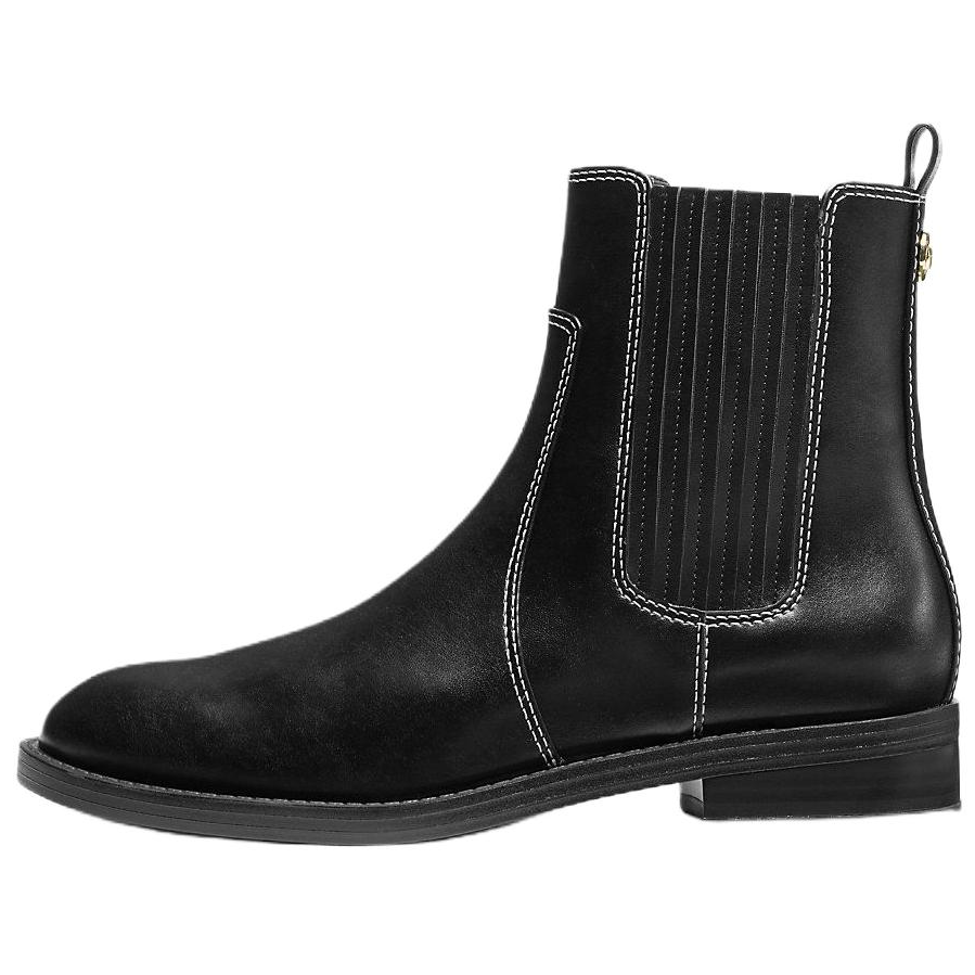 MICHAEL KORS Ella Short Chelsea Boots 3.1cm Women's Black