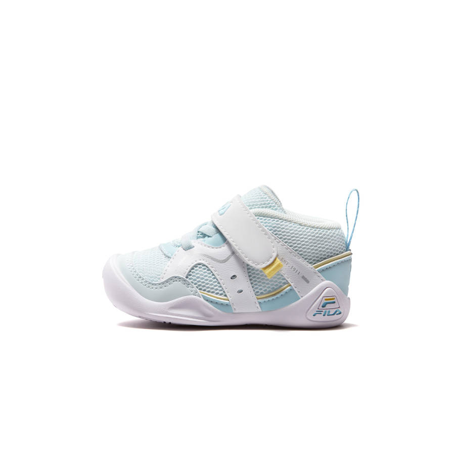 FILA KIDS Heritage FHT Synthetic Leather, Textile Breathable Toddler Shoes Illusion Blue/FILA White Infant And Toddler