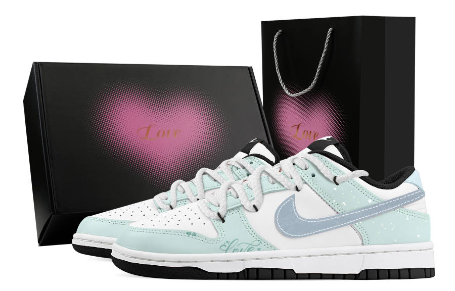 Nike Nike Dunk Fengmian Heartbeat 1 Heart Box Synthetic Leather Abrasion Resistant Slip Resistant Low top Skateboard Shoes
