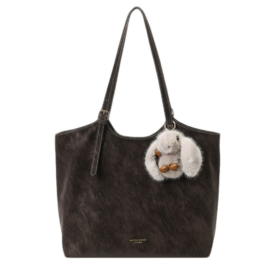 PAYOT Synthetic Leather Wendell Park Shoulder Bag, Portable Regular Women's Coffee/Warm Brown/Classic Black