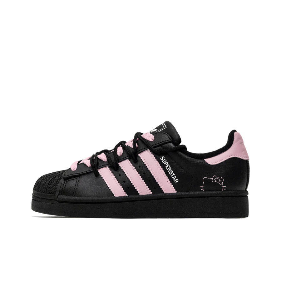 Adidas Originals SUPERSTAR Moon Mail, Strawberry Mood Breathable Low top Skateboard Shoes Unisex Pink
