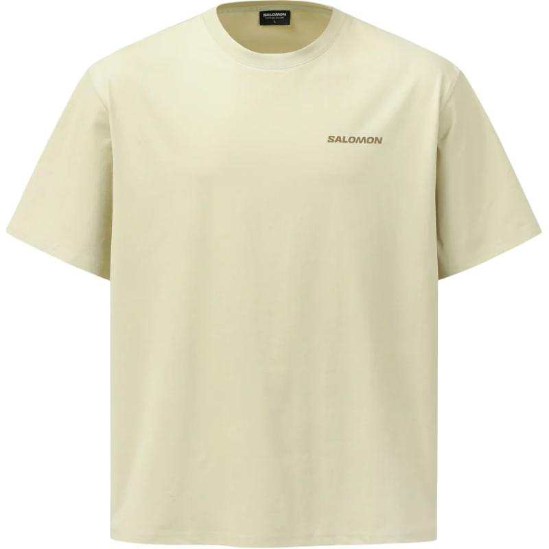 SALOMON T Shirts Men's Mint Green Crew Neck
