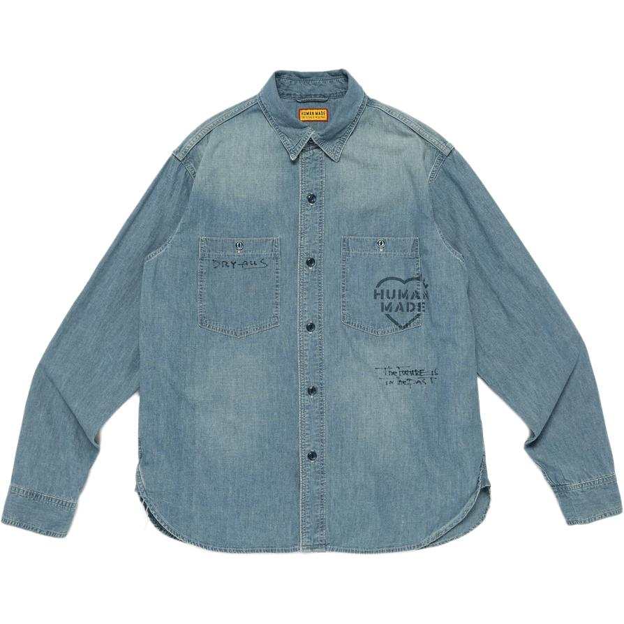 HUMAN MADE HUMAN MADE SS26 Denim Jackets Unisex Lapel Moderate Denim