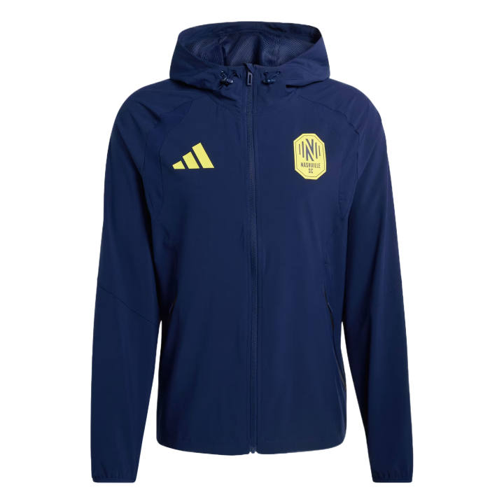 Adidas Adidas Jackets Men's Marine Blue/Bright Yellow Hooded Moderate Other