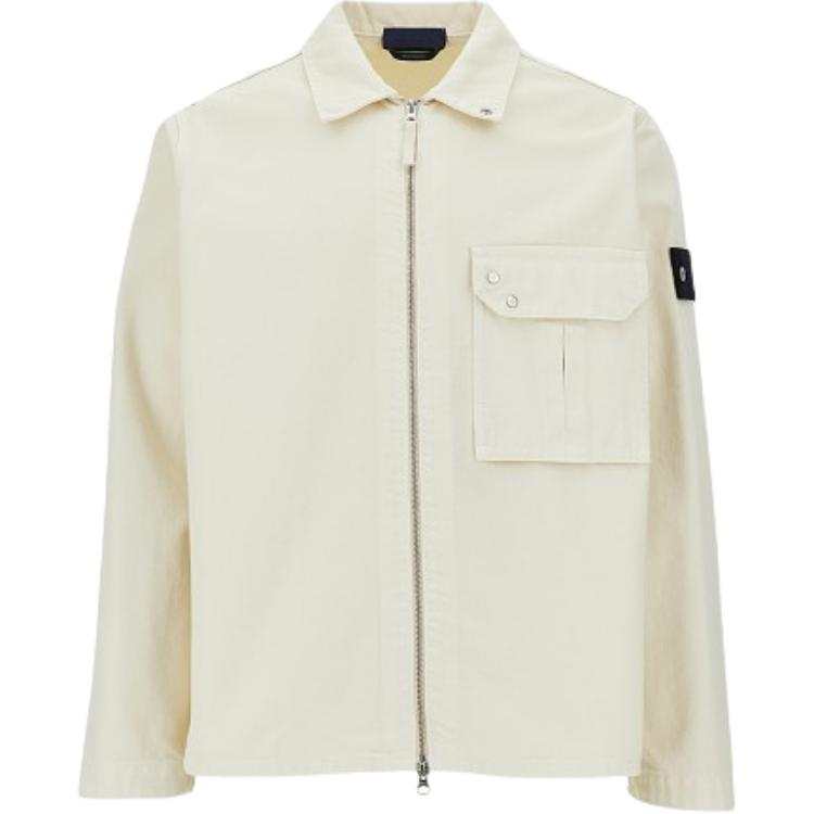 Stone Island Light Bull Denim Zip Shirt