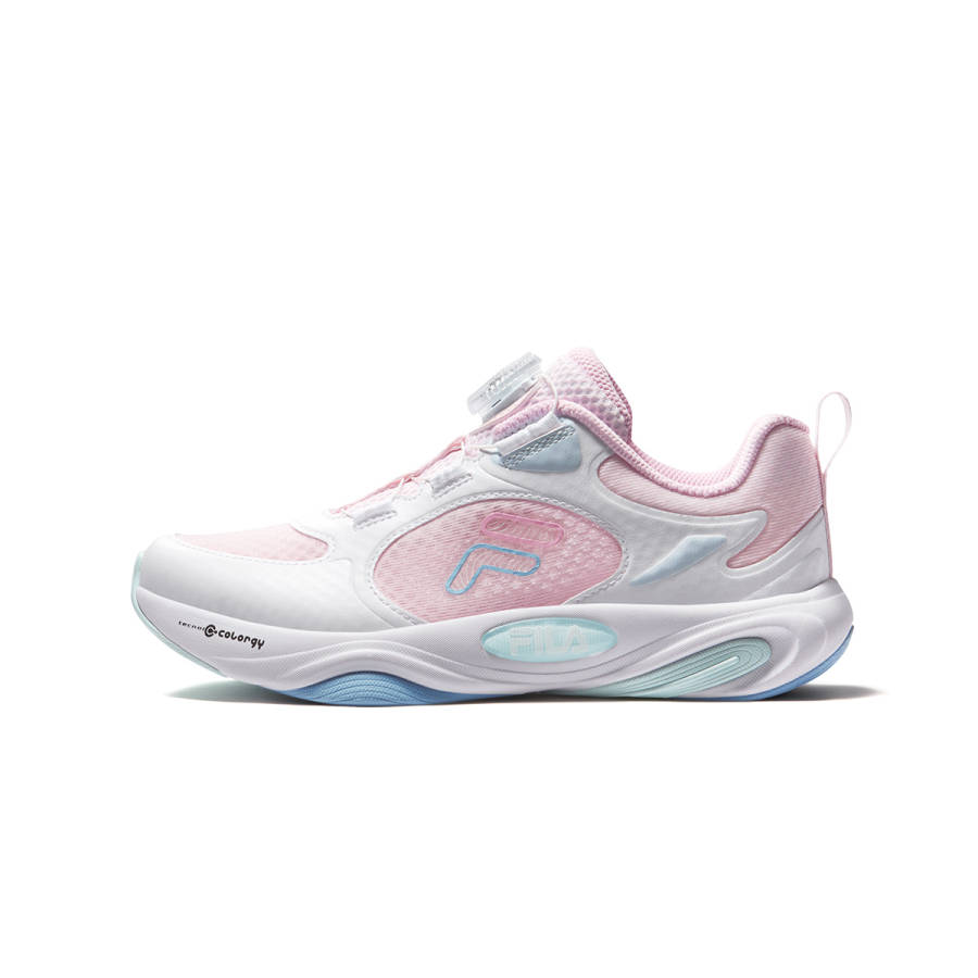 FILA KIDS PERFORMANCE FPF Textile, Synthetic Leather Kids' Running Shoes Plain Mist Pink/FILA White Kids'