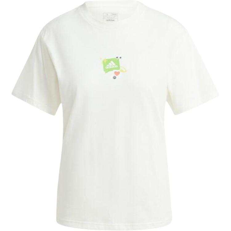 Adidas Adidas Clothing T Shirts Women's White Crew Neck
