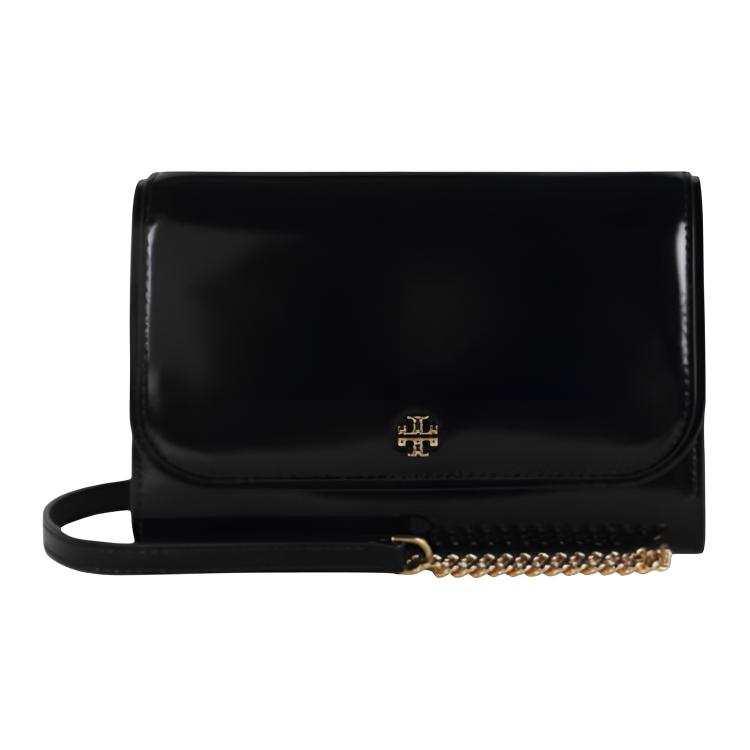 TORY BURCH Patent Leather Crossbody Bags Women's Black