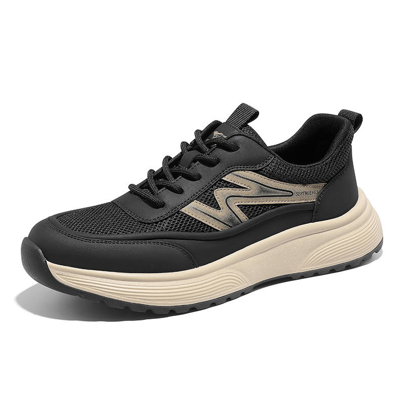SEPTWOLVES Synthetic Leather, Mesh Rebound Lightweight Casual Shoes Men's HD