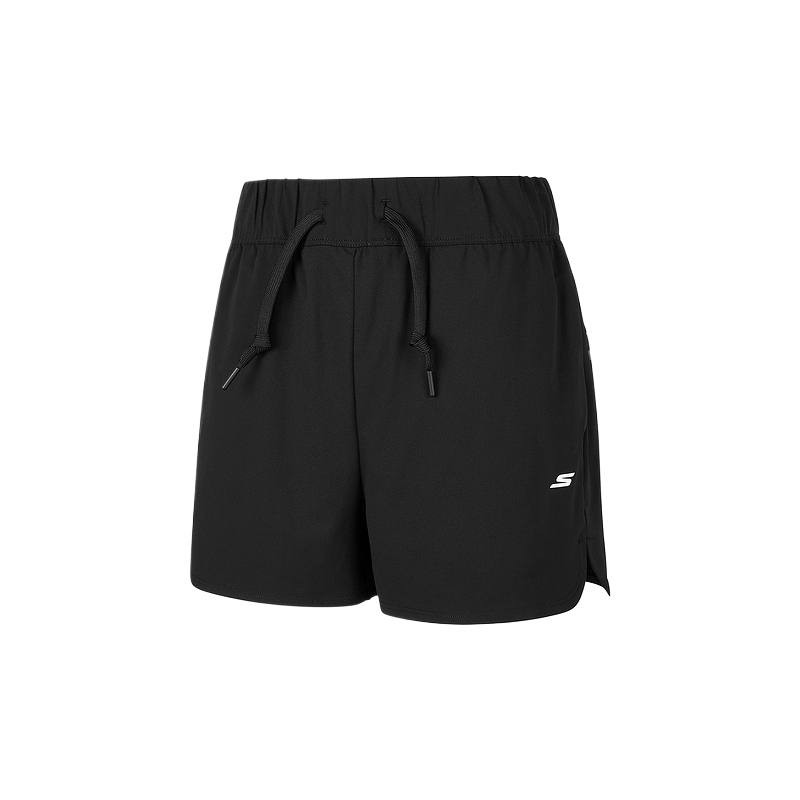 Skechers Sports Shorts Women's Carbon Black/0018 Moderate Straight Fit Pants