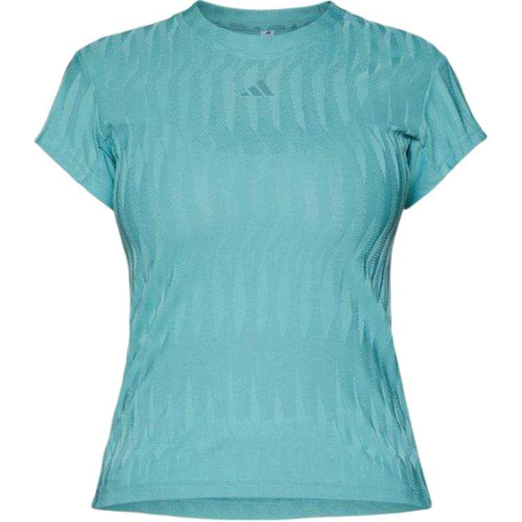 Adidas Adidas T Shirts Women's Lake Blue Crew Neck