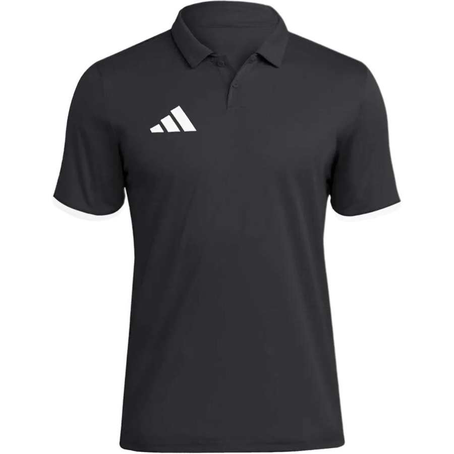Adidas Adidas Polo Shirts Men's Black Polo Collar Moderate Straight Fit