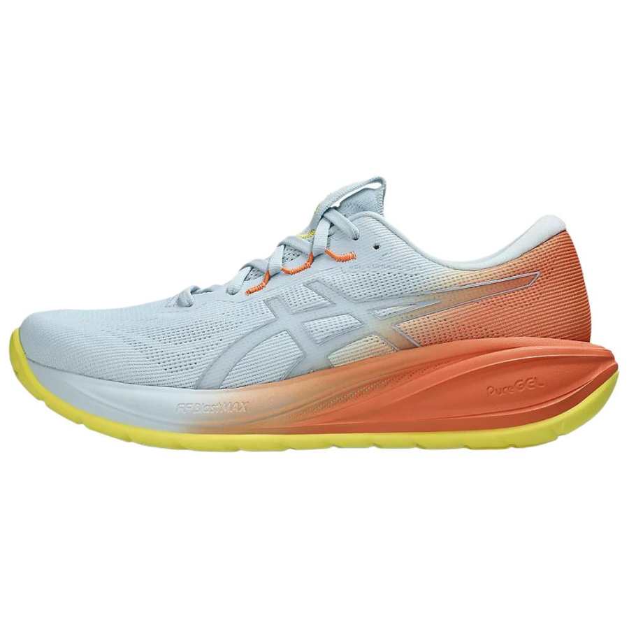 ASICS GEL CUMULUS 28 Breathable Running Shoes Men's Blue Orange Yellow
