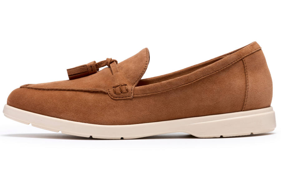Clarks Narini Edge Sheepskin Slip on Commute Loafers Women's Brown