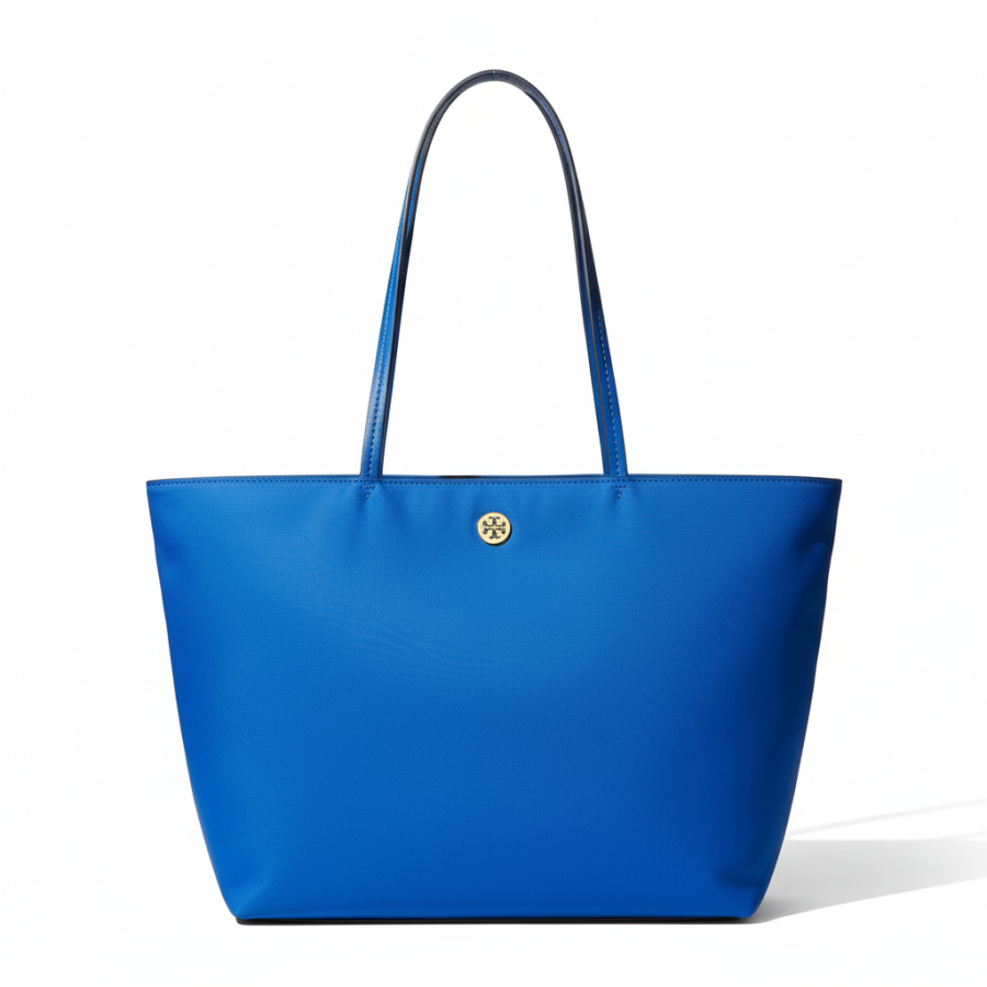 TORY BURCH Nylon Tote Handbag, Shoulder Bag Women's Blue