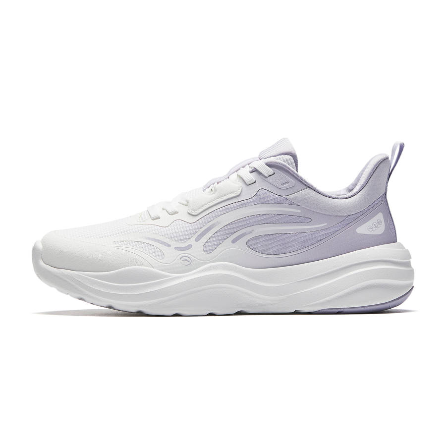 Anta Textile, Rubber Low top Training Shoes Women's White Gray