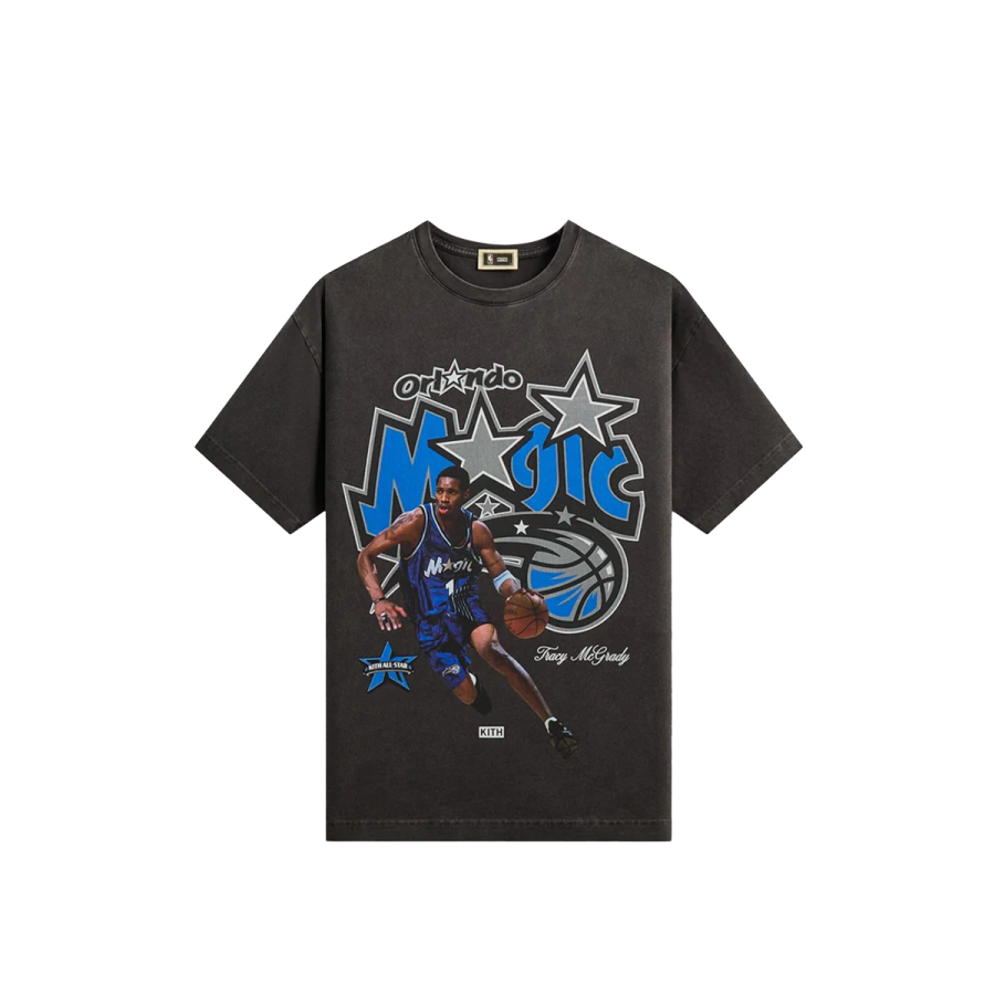 KITH KITH X NBA T Shirts Men's Black Crew Neck Moderate