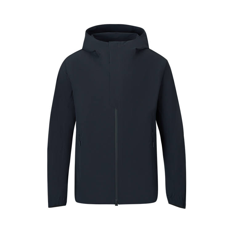 DESCENTE DUALIS Jackets Men's IB Ink Black Hooded Non Detachable Moderate