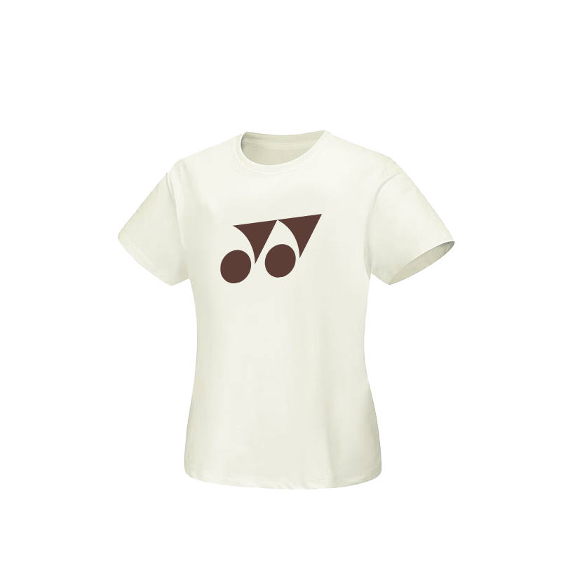 YONEX T Shirts Women's 293 Champagne Crew Neck Moderate Straight Fit