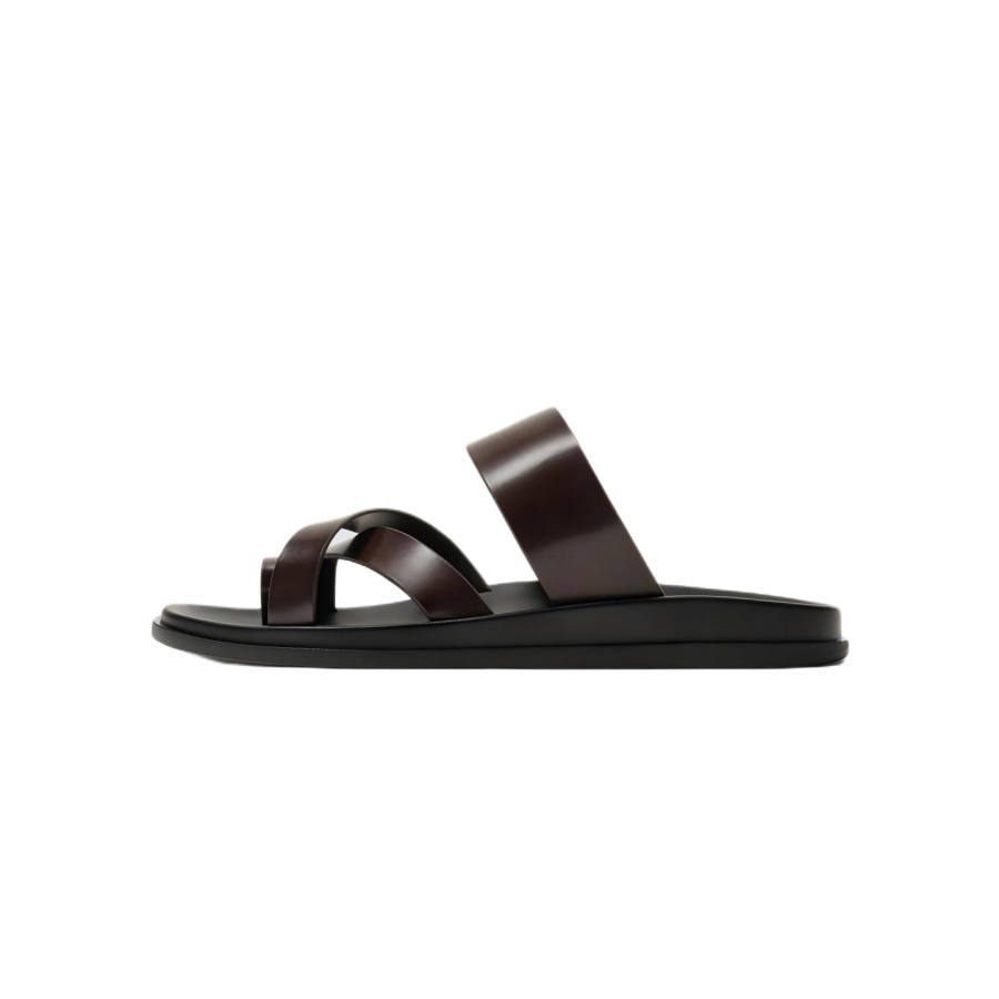 ZARA ZARA Slide Slippers Men's Deep Red/Black