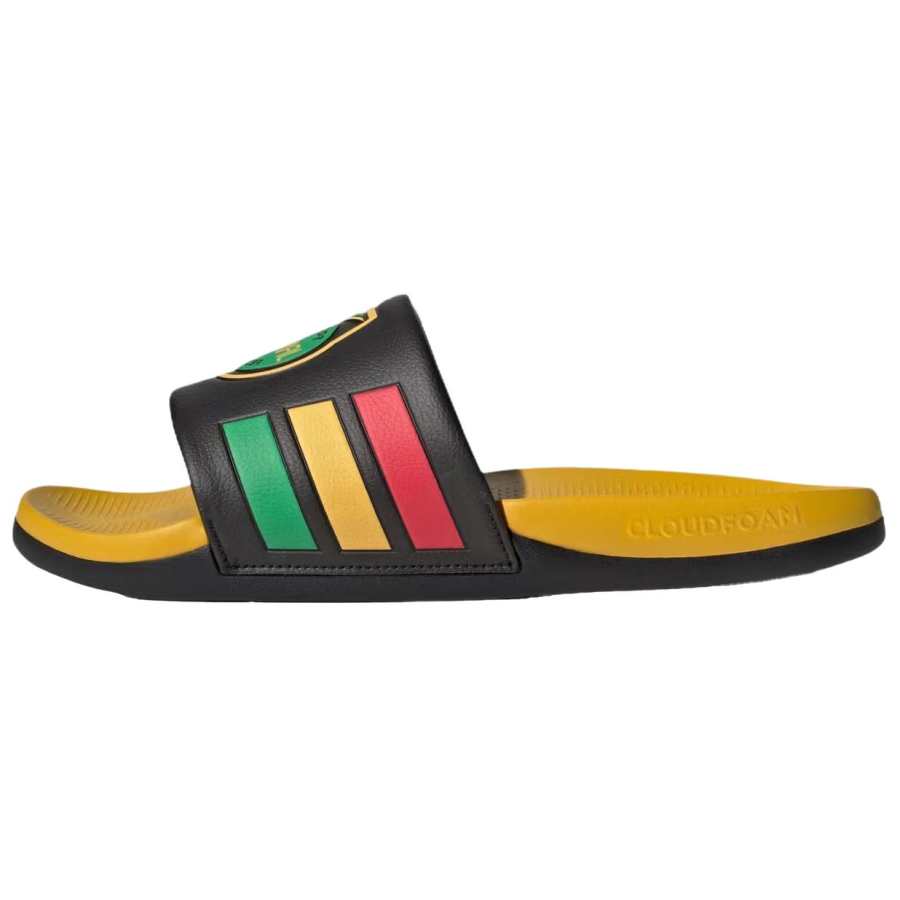 Adidas Adidas x Bob Marley X Jamaica Adilette Comfort 2.0 Slide Slippers Unisex Black Yellow