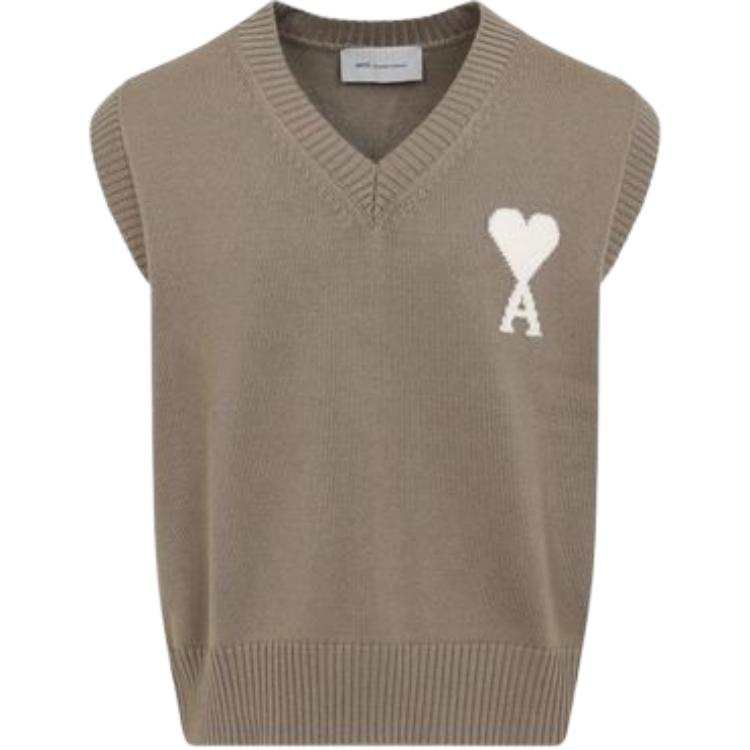 Amiparis Ami De Coeur V-Neck Knitted Vest