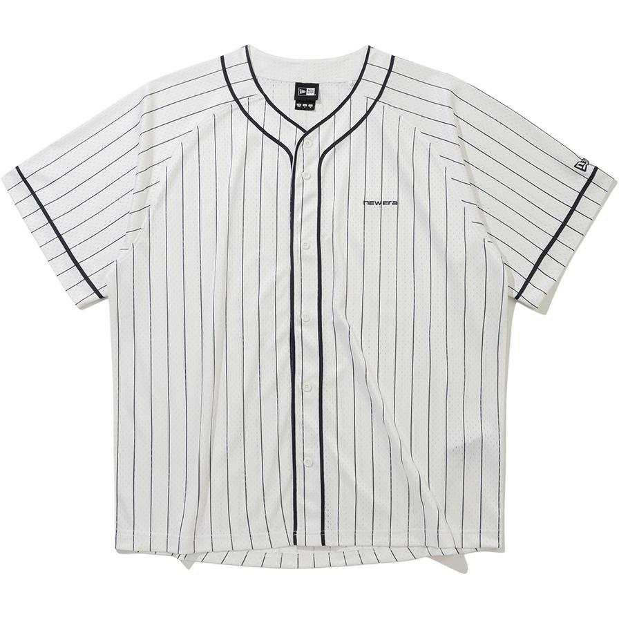 New Era AP BASEBALL MESH SHIRTS PS62 O WHT Shirt Korean Style Unisex