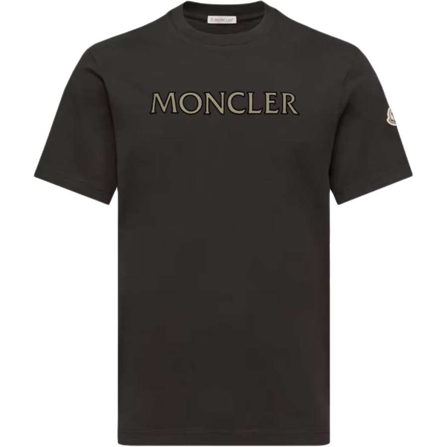 Moncler Logo Embroidered Crewneck T-Shirt
