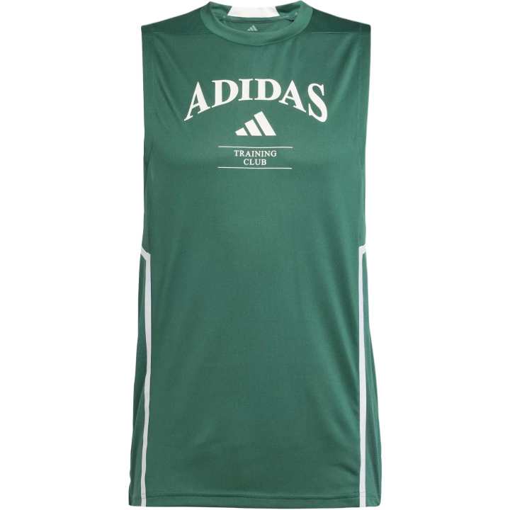 Adidas Adidas D4T Tank Tops Men's Green Crew Neck Moderate Other
