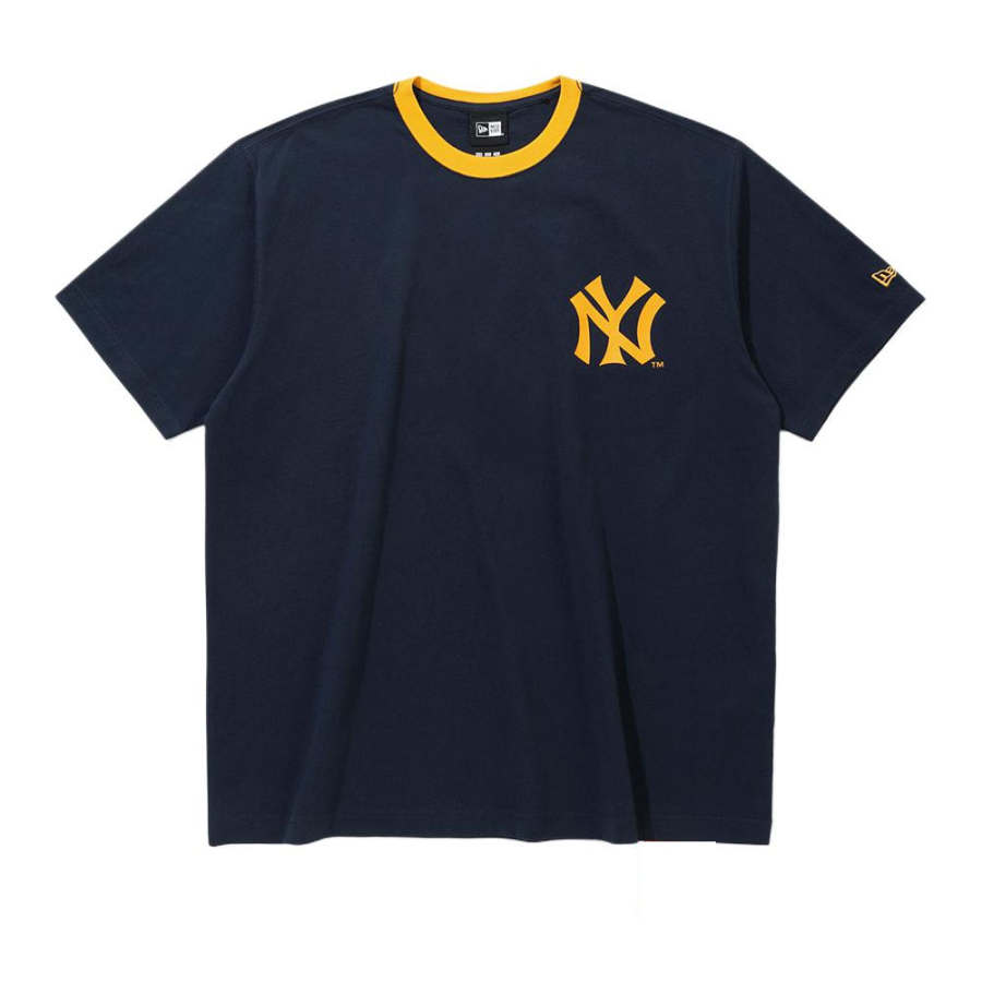 New Era MLB New York Yankees World Series T Shirt Team Navy T Shirt Korean Style Unisex