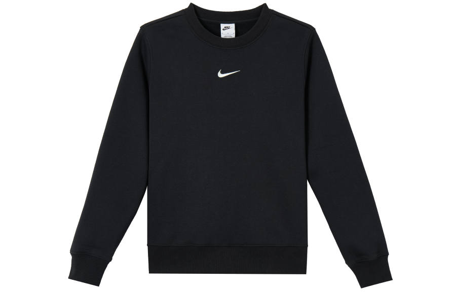 Nike Nike Sportswear Phoenix Fleece Lined Crew Neck Athleisure Sweatshirt Women's Black/Sail White