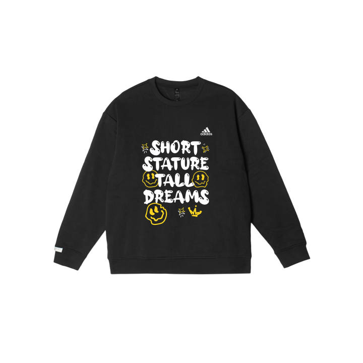 Adidas Adidas LABEL Sweatshirts Unisex Black Crew Neck Moderate Regular