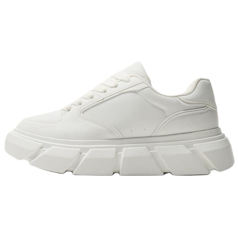 ZARA Pu Low top Casual Shoes Men's White