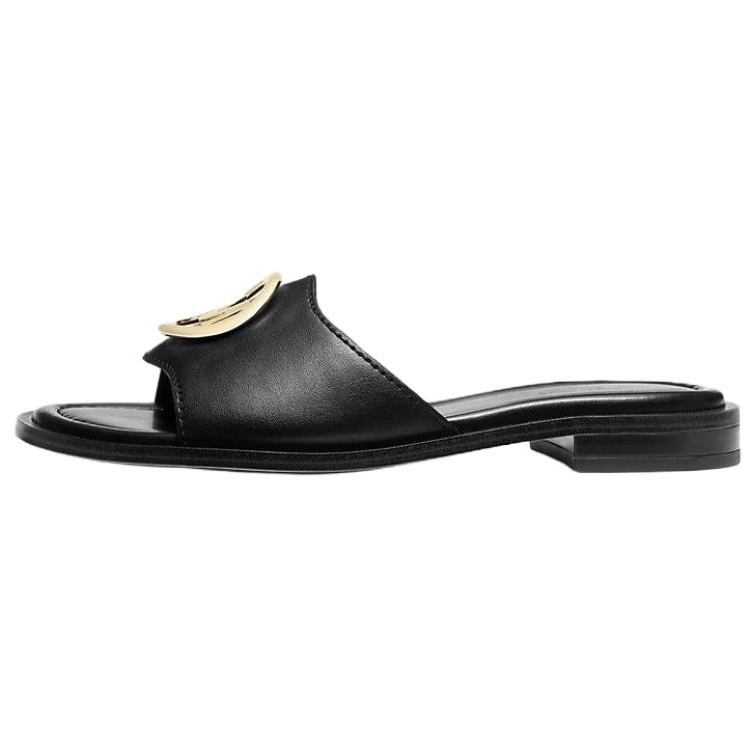 MICHAEL KORS Hannah Slide Slippers Women's Black