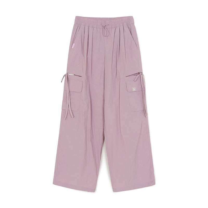 MLB Cargo Pants Women's New York Yankees/Light Lavender Purple Moderate Casual Pants