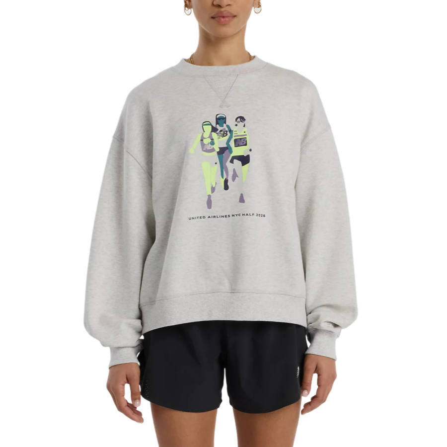 New Balance New Balance Sweatshirts Men's Heather Gray Crew Neck Moderate