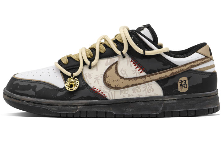 Nike Nike Dunk Crayon Puppy, Hundred Blessings Pattern Coverage Thermal Cushioning Abrasion Resistant Low top