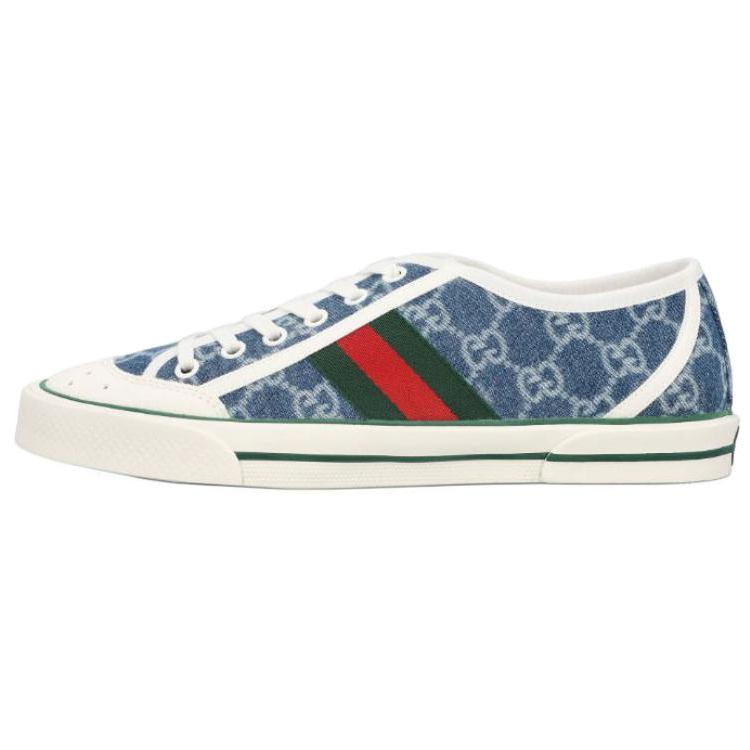 GUCCI Tennis 1977 Low top Canvas Shoes Women's Blue