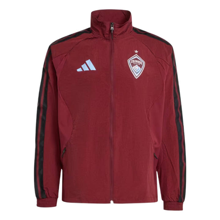 Adidas Adidas Jackets Men's Dark Shadow Red/Light Sky Blue Stand Collar Moderate Other