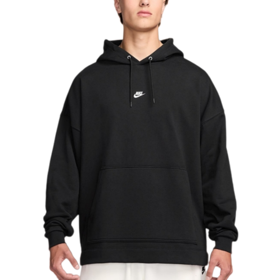 Nike Nike Club Sweatshirts Men's Black White Hooded Moderate