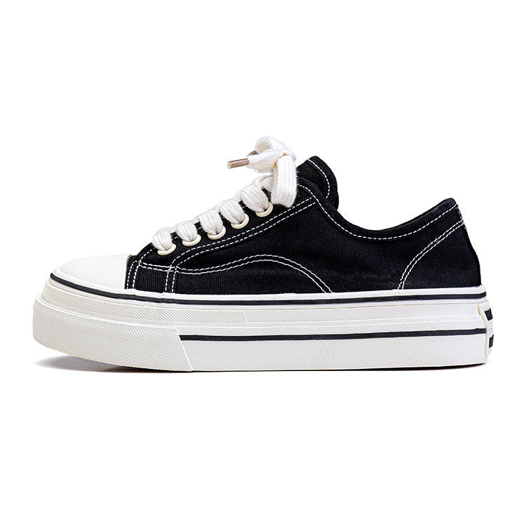 Warrior Coverage Height Increasing Abrasion Resistant Lightweight Slip Resistant Low top Canvas Shoes Women's Black