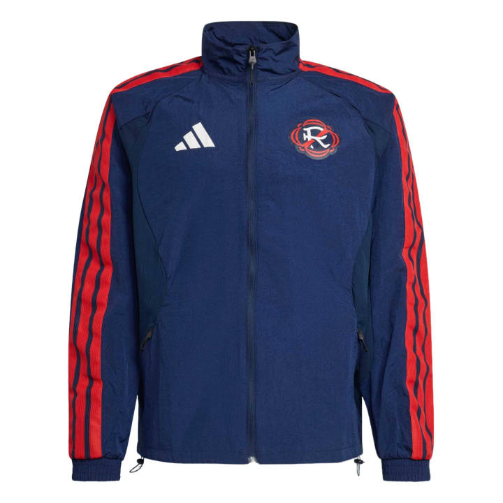 Adidas Adidas Jackets Men's Midnight Indigo/White Stand Collar Moderate Other