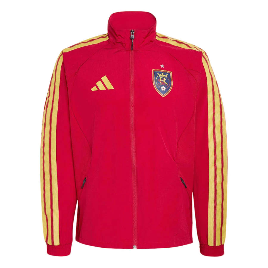 Adidas Adidas Jackets Men's Victory Red/Pyrite Stand Collar Moderate Other