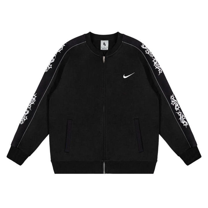 Nike Nike Sweatshirts Unisex Black Crew Neck Moderate Cardigan