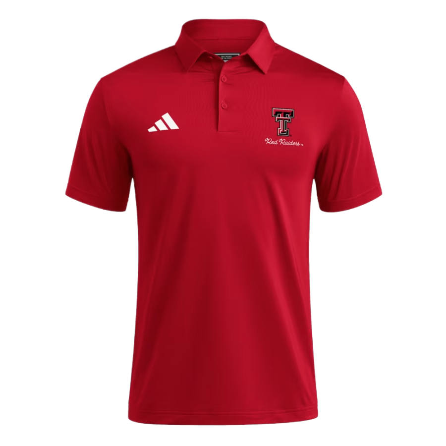 Adidas Adidas Polo Shirts Men's Team Power Red/White/NCAA TXT 766 U Neck Moderate