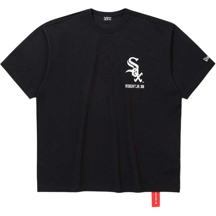 New Era AP MLB PLAYER SIGNTR RS62 CHIWHI BLK T Shirt Korean Style Unisex
