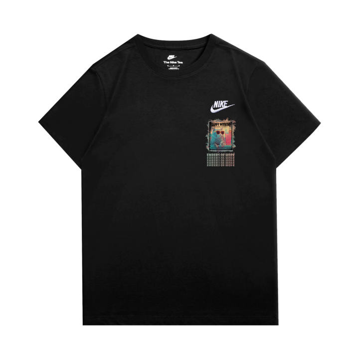 Nike Nike Sportswear T Shirts Unisex Black Crew Neck Moderate Straight Fit
