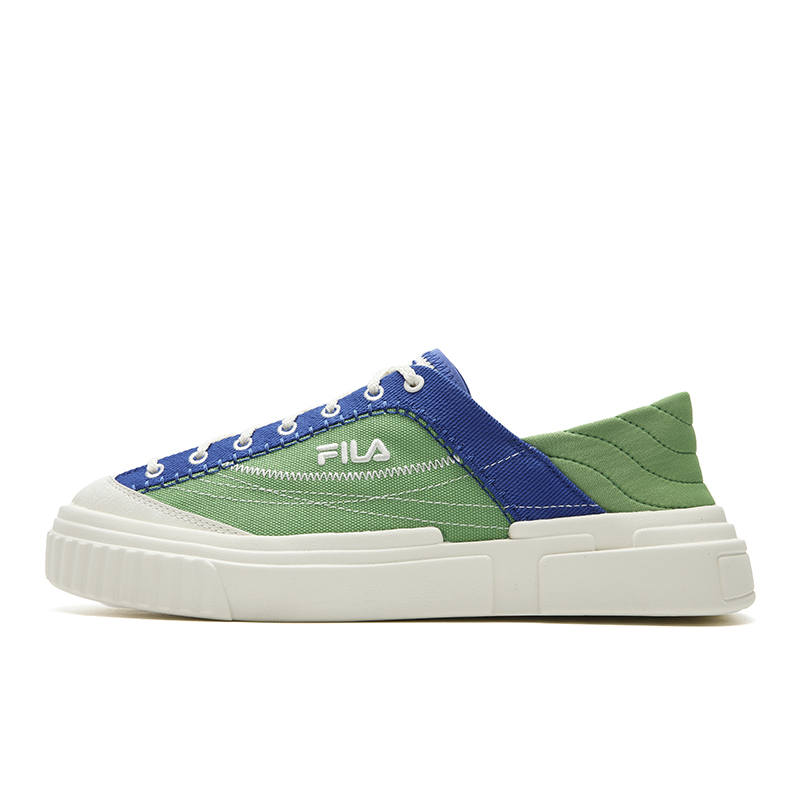 FILA LOOP 1+ Breathable Lightweight Low top Canvas Shoes Women's Green Blue