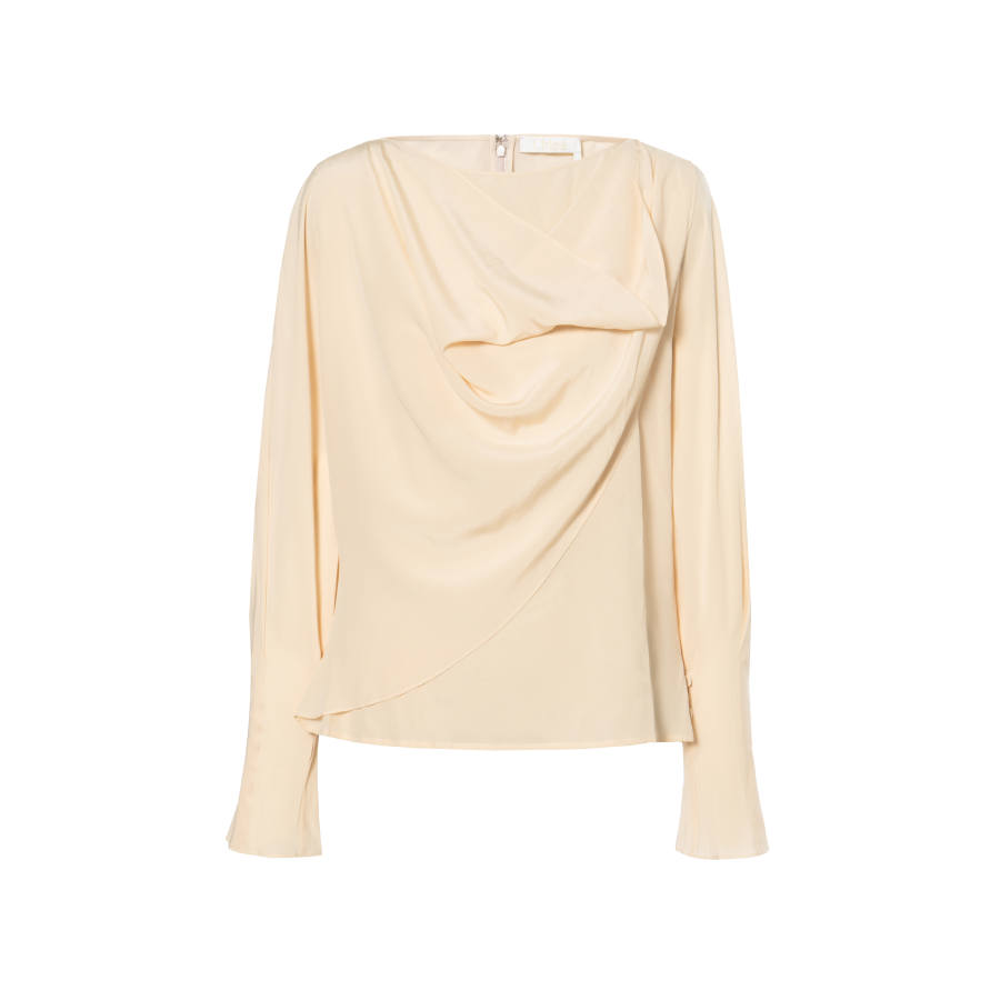 Chloé Chloé Rear Zipped Asymmetric Designed Blouse
